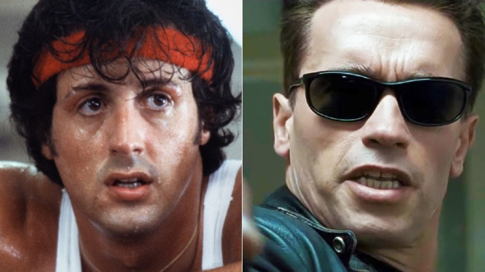 Sylvester Stallone in Rocky II, Arnold Schwarzenegger in Terminator 2