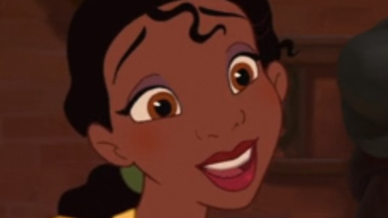 Tiana as a waitress in The Princess and the Frog
