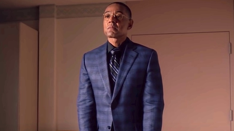 Gus Fring wearing a suit