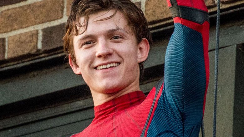 Spider-Man Tom Holland smiling