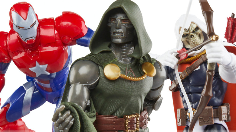 Doctor Doom, Iron Patriot & Taskmaster figures