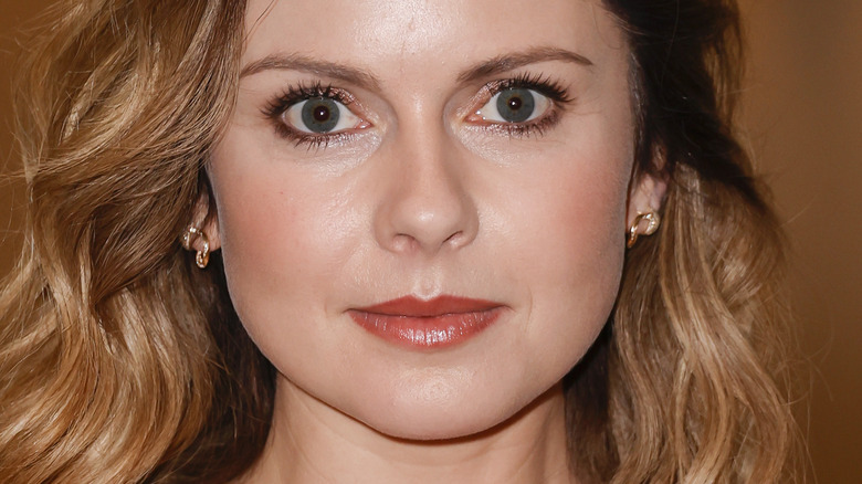 Rose McIver looking wide-eyed
