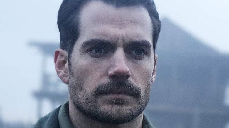 Henry Cavill with mustache and beard