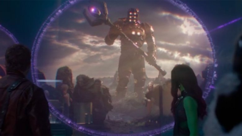 Scene from Guardians of the Galaxy
