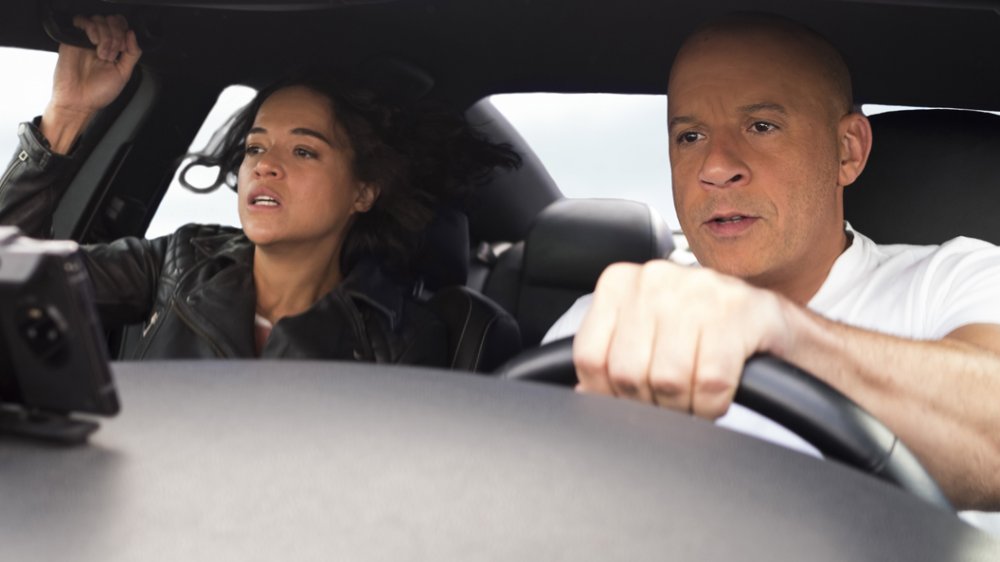 Vin Diesel and Michelle Rodriguez in Fast and Furious 9