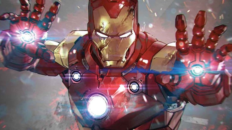 Iron Man shooting his repulsors