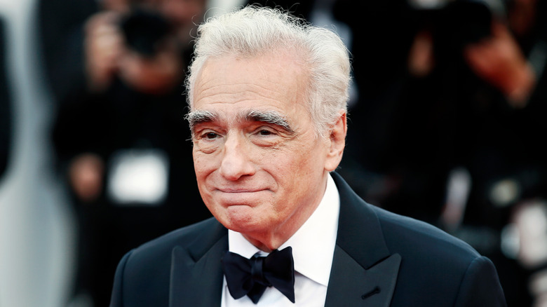 Martin Scorsese with white hair