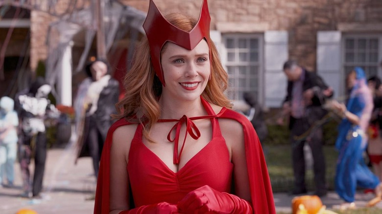 Wanda in Halloween costume