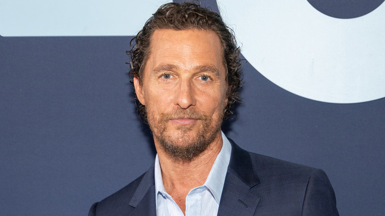 Matthew McConaughey in blue suit