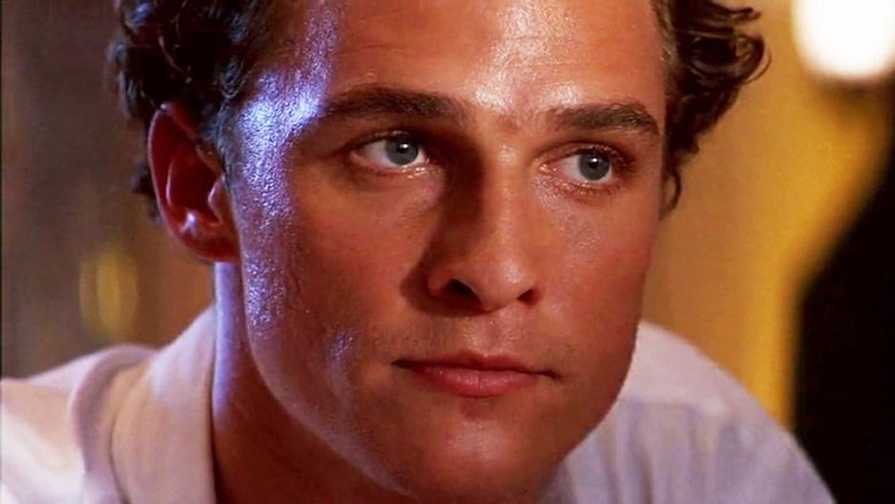 Matthew McConaughey sweating