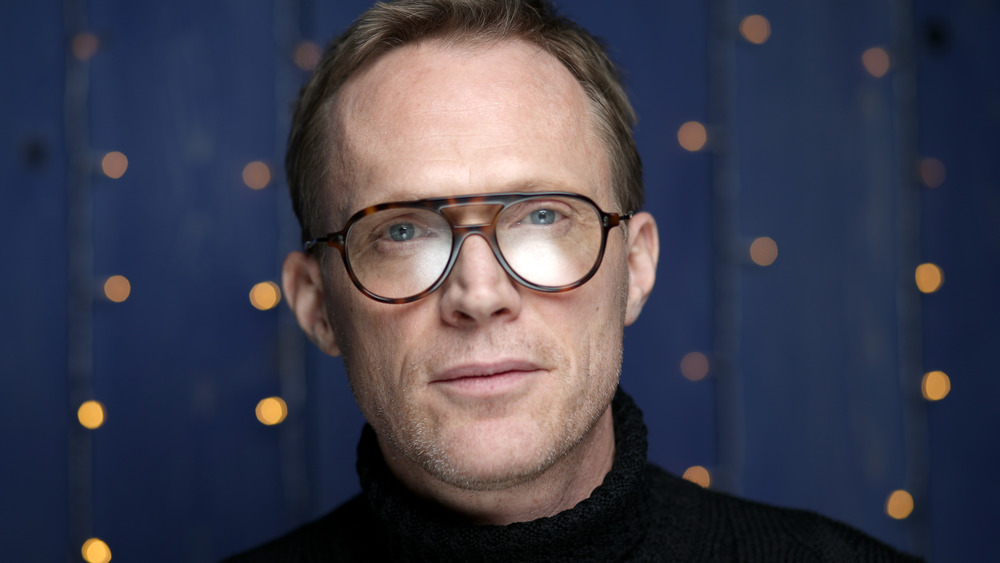 Paul Bettany looks to camera