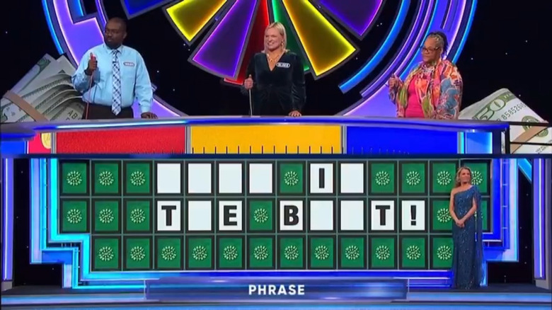 Contestants on Wheel of Fortune