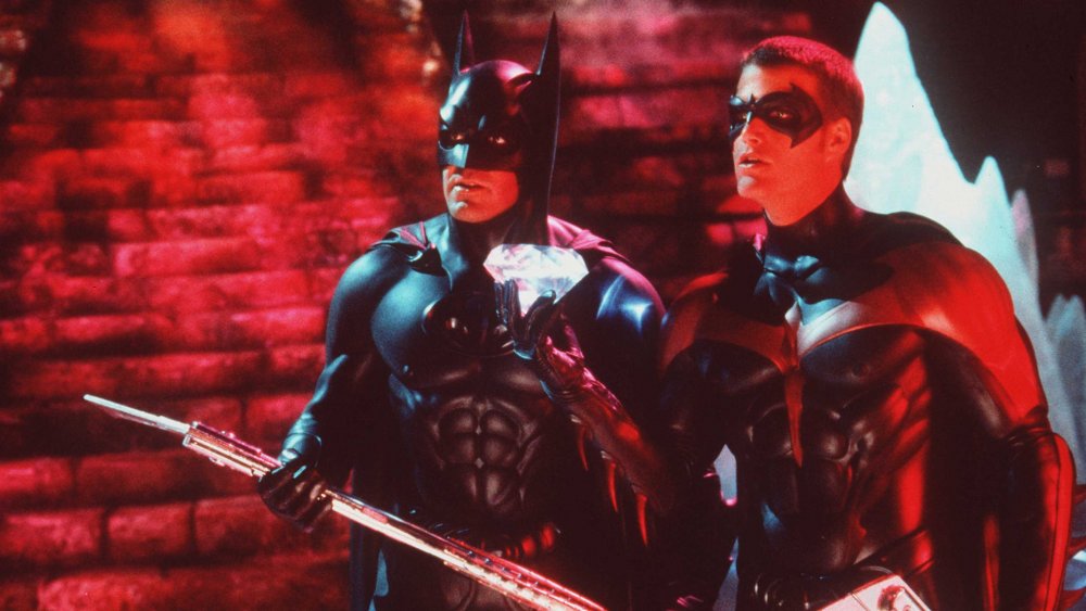 George Clooney as Batman and Chris O'Donnell as Robin in Batman and Robin