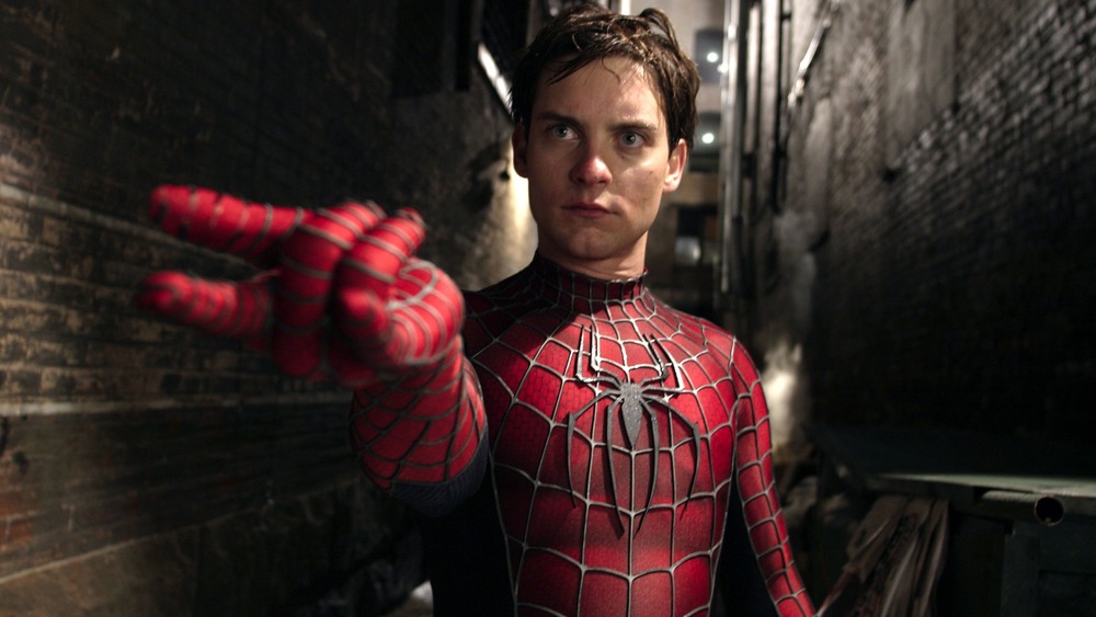 Tobey Maguire as Peter Parker/Spider-Man in Spider-Man 2