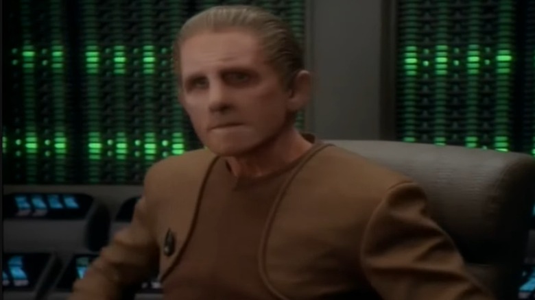Odo seated on Star Trek: Deep Space Nine