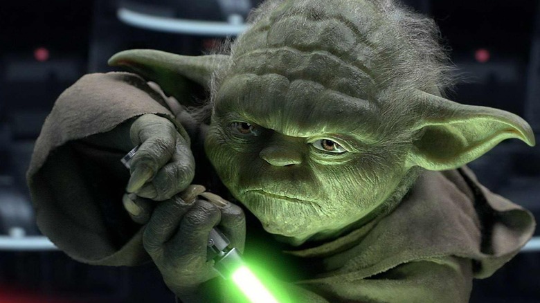Yoda looking serious 