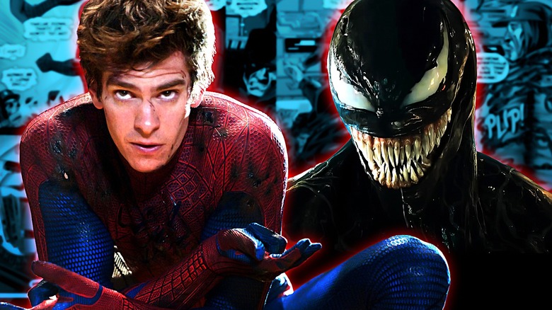 Spider-Man and Venom composite image