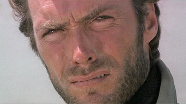 Clint Eastwood glaring
