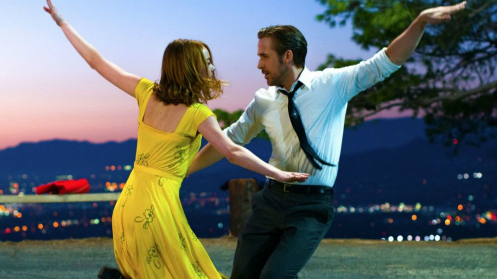 Ryan Gosling as Sebastian Wilder and Emma Stone as Mia Dolan in La La Land