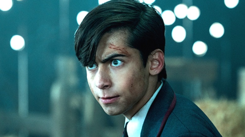 Number Five looking intense and bleeding in The Umbrella Academy