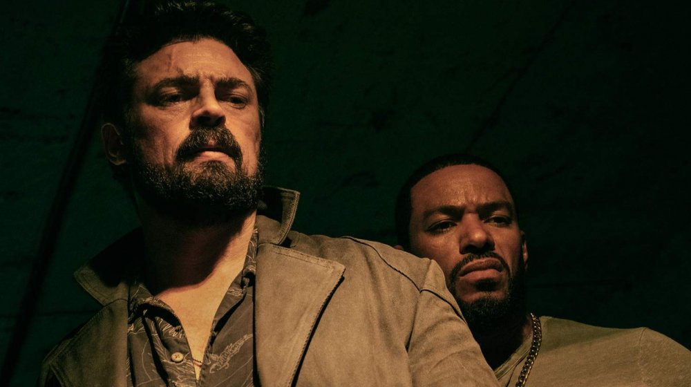 Karl Urban and Laz Alonso as Billy Butcher and Mother's Milk in Amazon's The Boys
