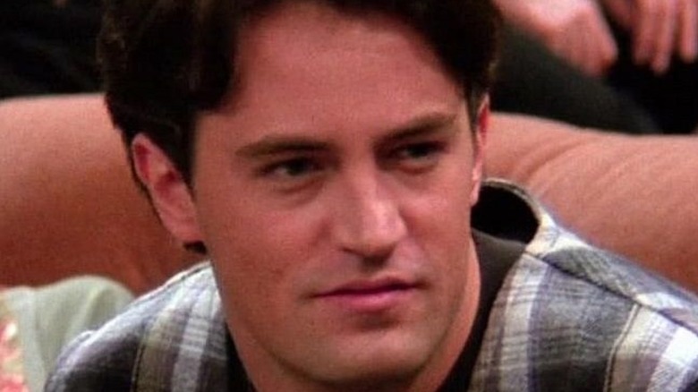 Chandler looks skeptical in Friends