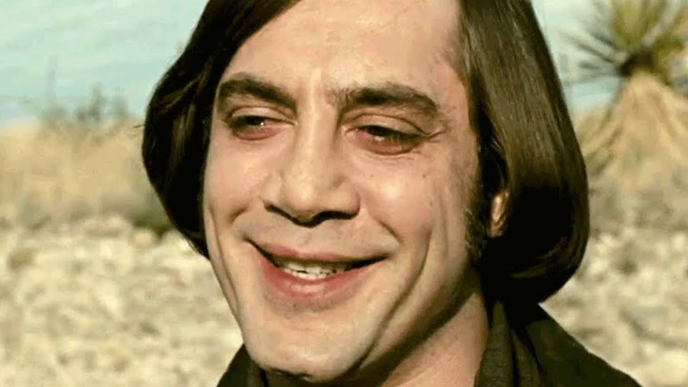 Javier Bardem as Anton Chigurh from No Country for Old Men