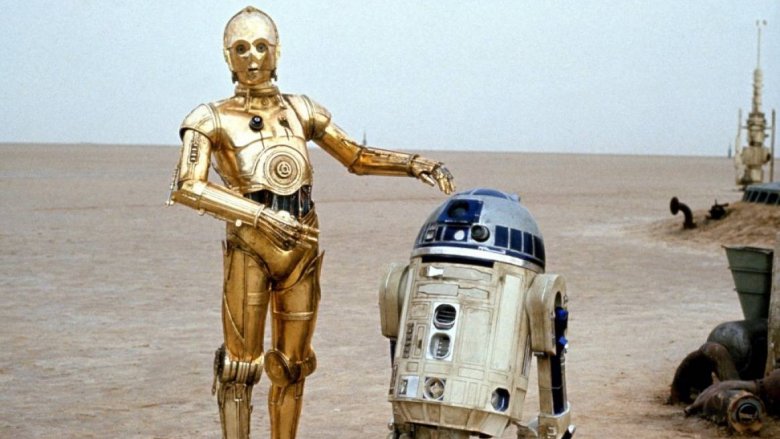 R2-D2 and C-3PO on Tatooine