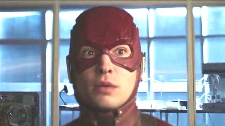 The Flash looking shocked
