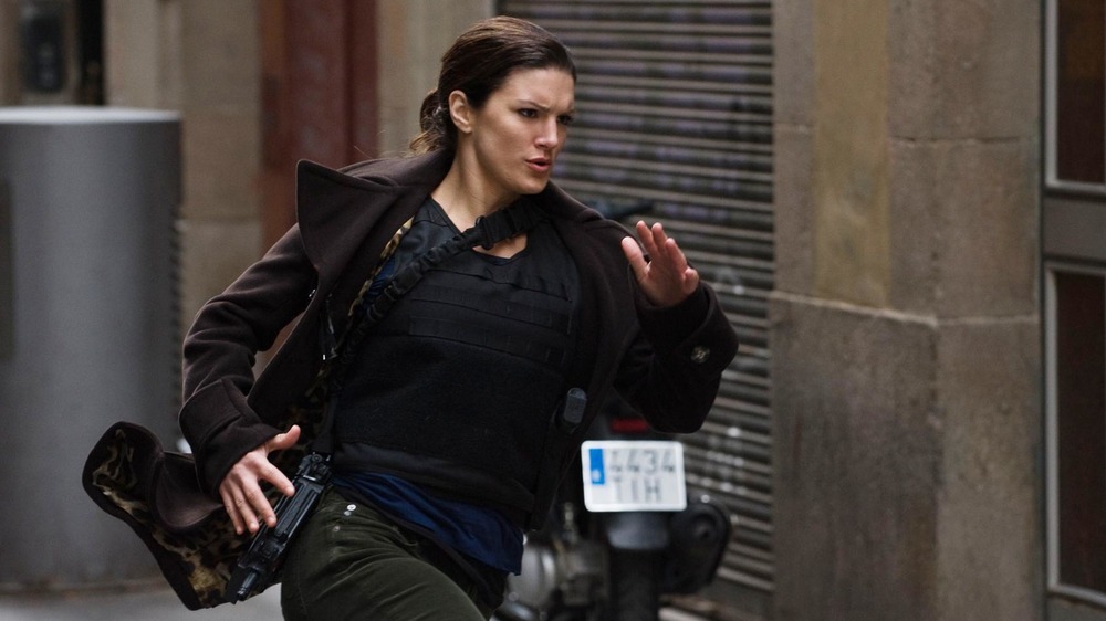 Gina Carano running the game in Haywire