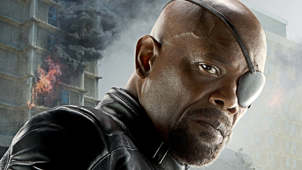 Samuel L. Jackson as Nick Fury in The Avengers: Age of Ultron