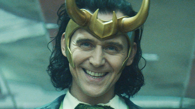 Loki smiling mischievously 