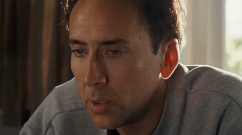Nicolas Cage looking sullen
