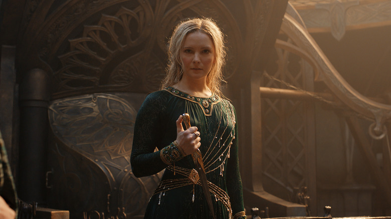 Galadriel holding her brother's dagger