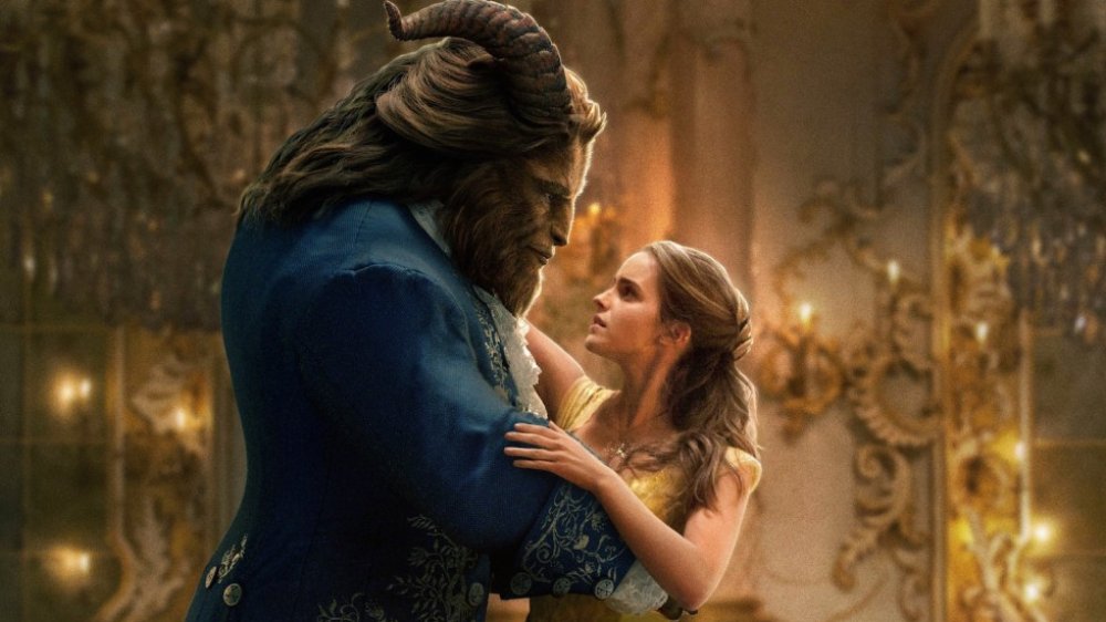 Dan Stevens' Beast and Emma Watson in Beauty and the Beast 