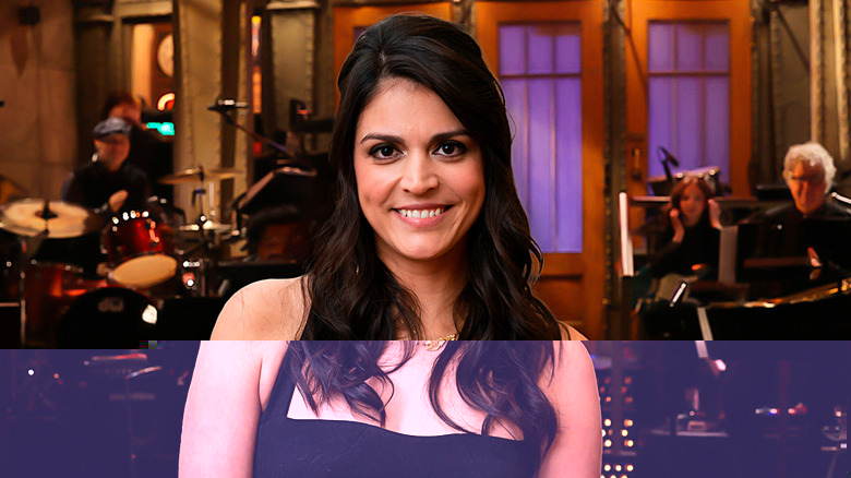 Cecily Strong on SNL set