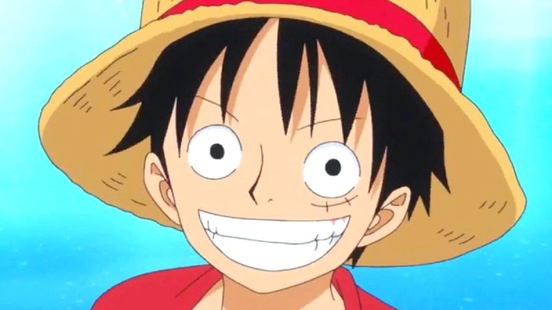 Luffy smiling to camera