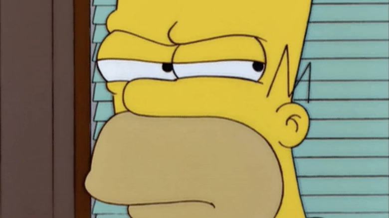 Shifty-eyed Homer Simpson
