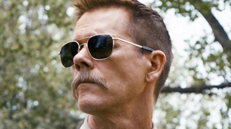 Kevin Bacon mustache sunglasses