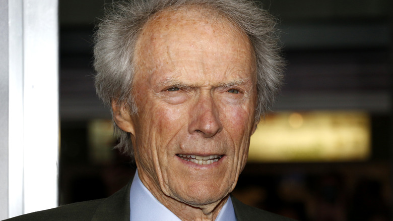 Clint Eastwood squinting ahead