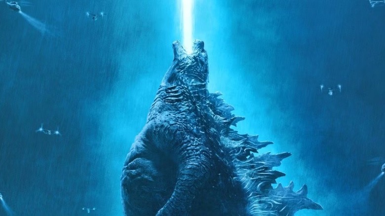 Godzilla spews atomic breath