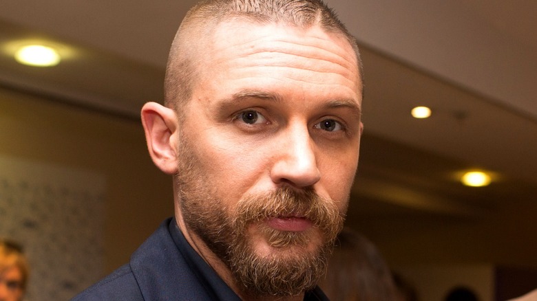 Tom Hardy with short hair