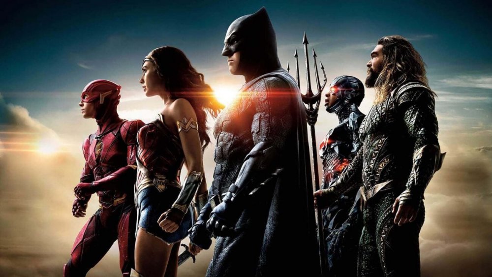 promo image for Justice League with its principle characters
