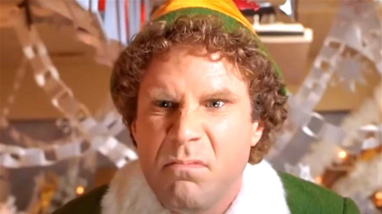Will Ferrell dressed as Buddy the Elf