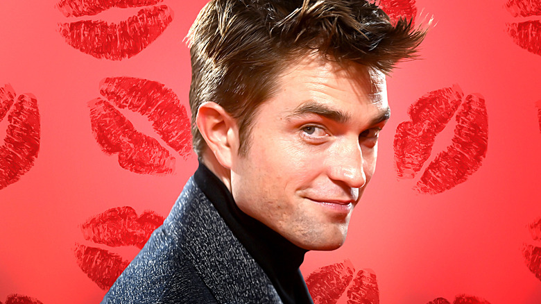 Robert Pattinson lipstick prints