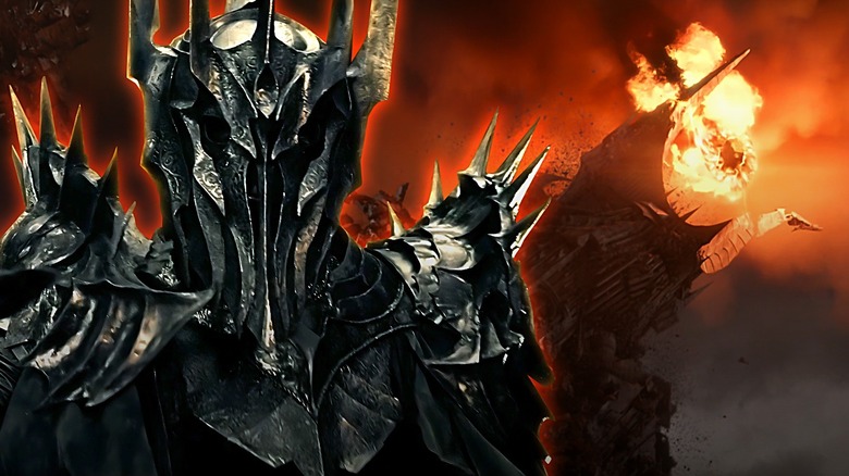 Sauron in armor and eyeball