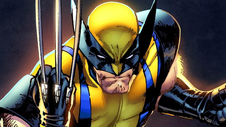 Wolverine with his claws unsheathed