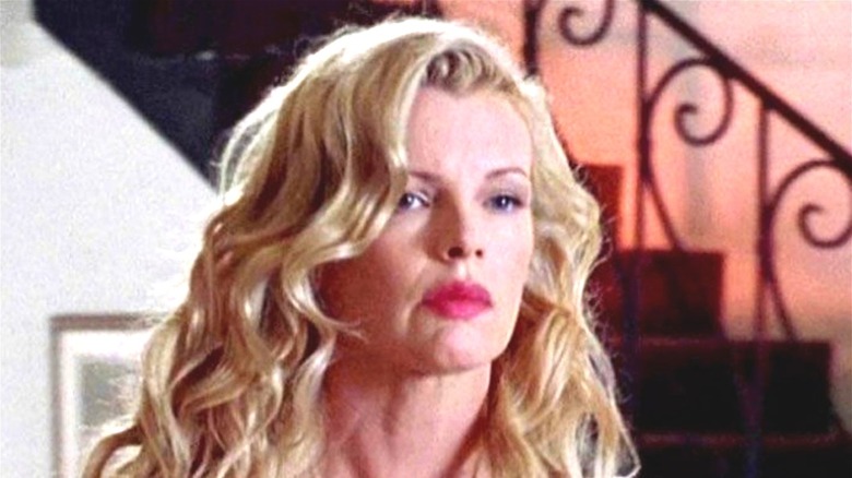 Kim Basinger frowning in L.A. Confidential