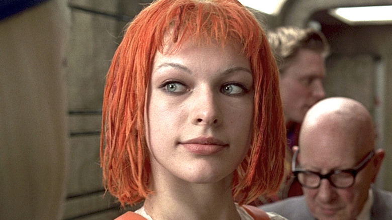 Leeloo smiling The Fifth Element