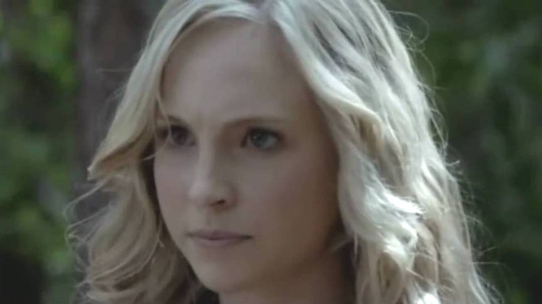 Caroline looking intense
